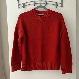 Everlane sweater red
